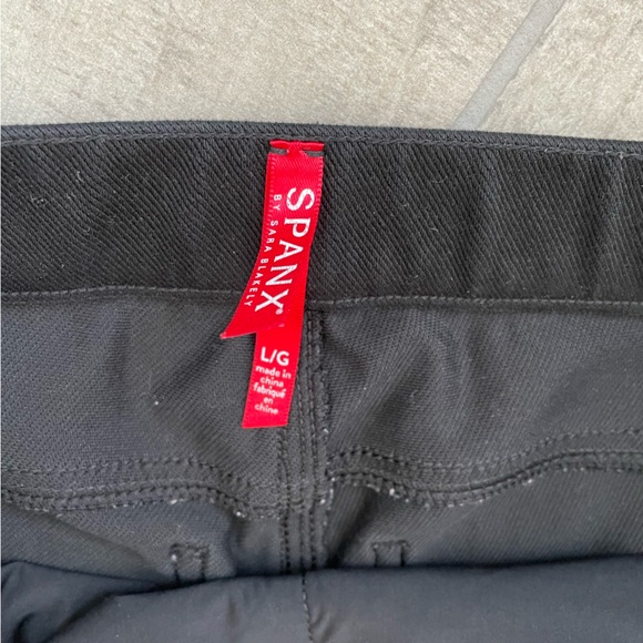 Spanx Black Faux Jean Leggings Jeggings Size Large - Picture 5 of 7